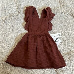 Zara ruffled pinafore Dress NWT 18-24 months